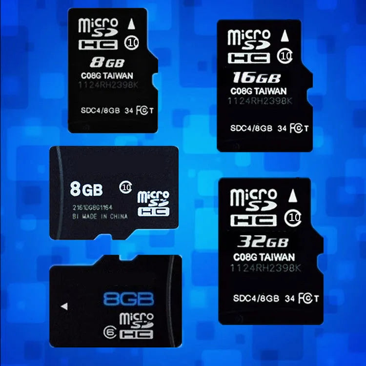 Black Class 10 high-speed memory card, 1.5cm x 1cm, compatible with MP4 players and cameras