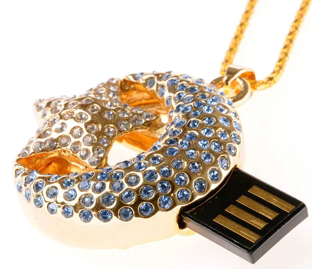 Jewelry Xingyue metal USB flash drive with USB connector visible