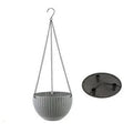 Plastic hanging basket with inner tank and chain in choice of seven colours