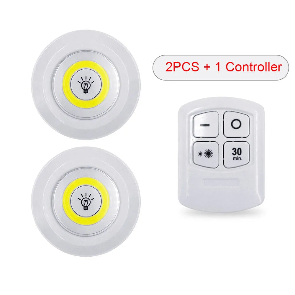 Dimmable LED light box set with remote control, three night lights, 5W cold warm white