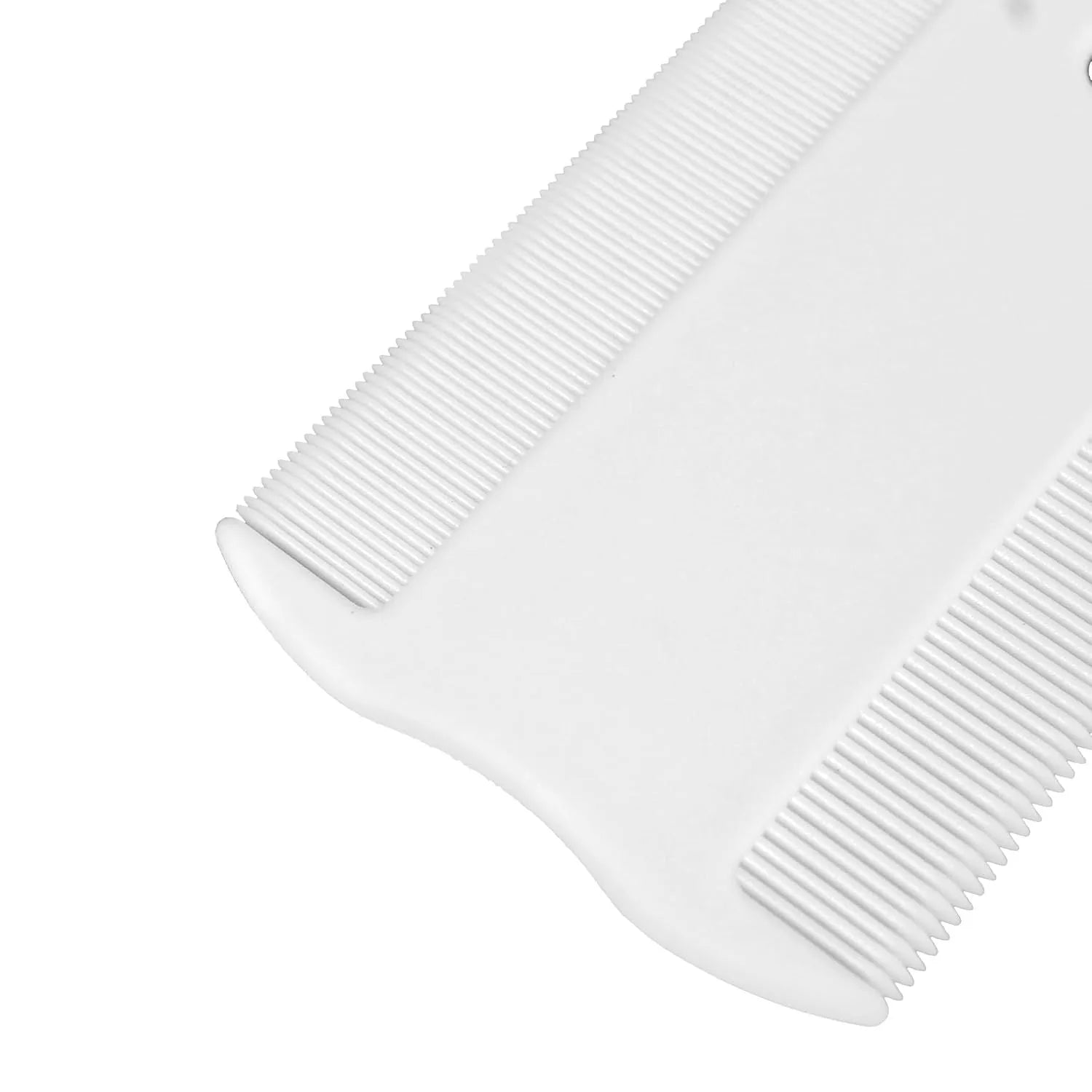Double-sided pet flea comb with dense teeth measuring 0.85cm by 5cm for cat and dog grooming