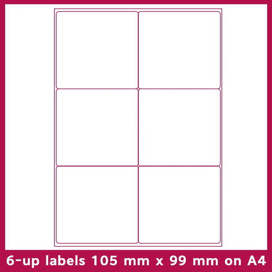 A4 paper FBA barcode labels showing multiple grid options for Amazon shipping and inventory labelling