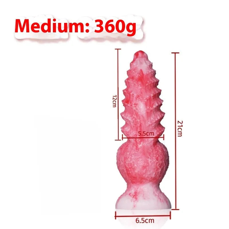 Pink platinum silicone shaped penis women's masturbation device with realistic design