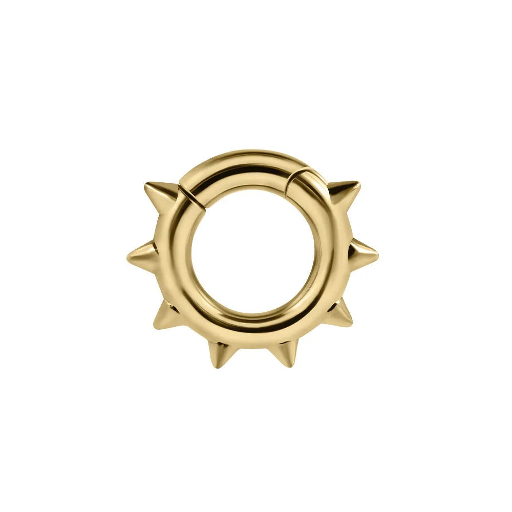 Copper geometric ear extender jewellery with sharp cone and round magnet design in style options 1-8