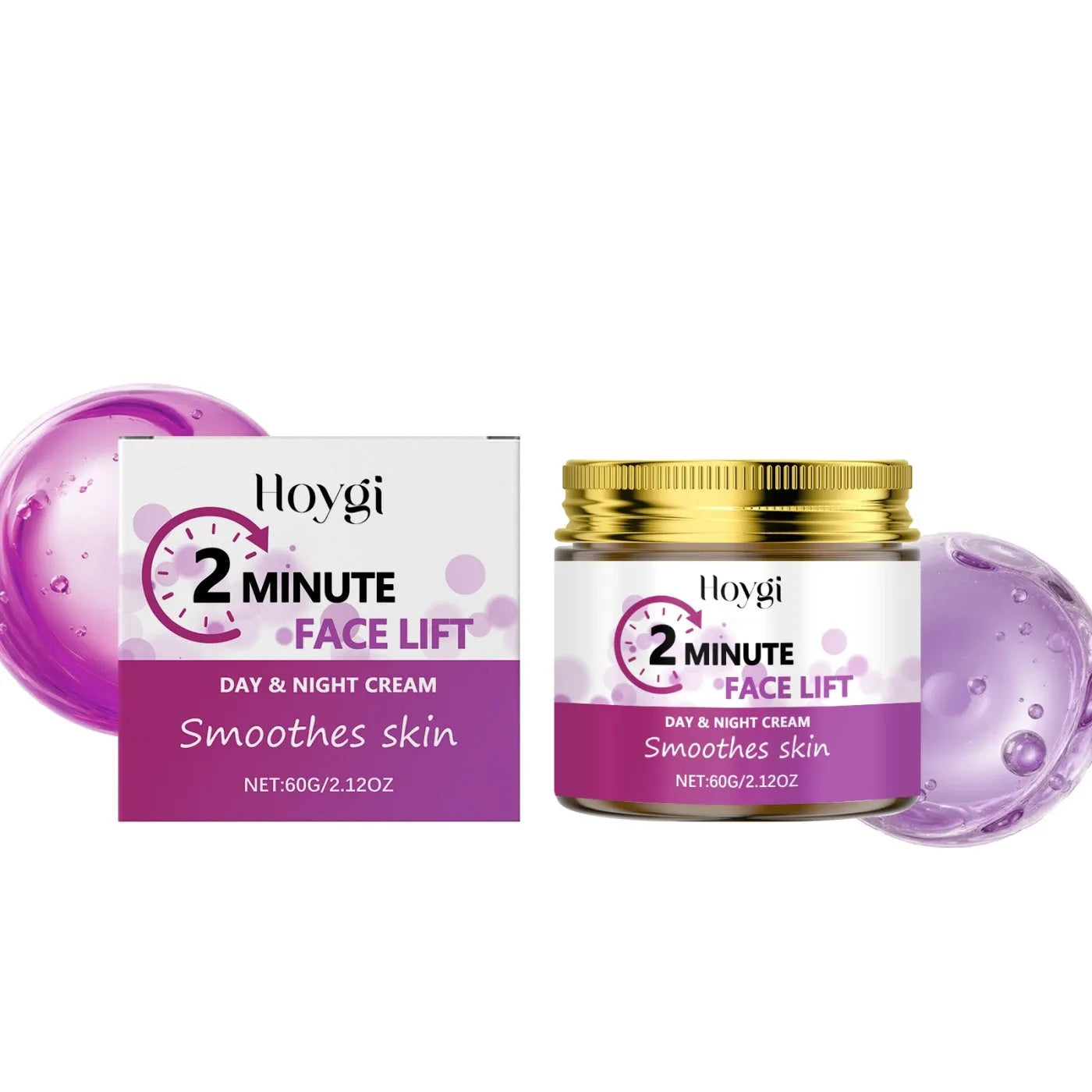 Moisturizing Firming Lifting Cream 60g pot with retinol hyaluronic acid and nicotinamide ingredients listed on label