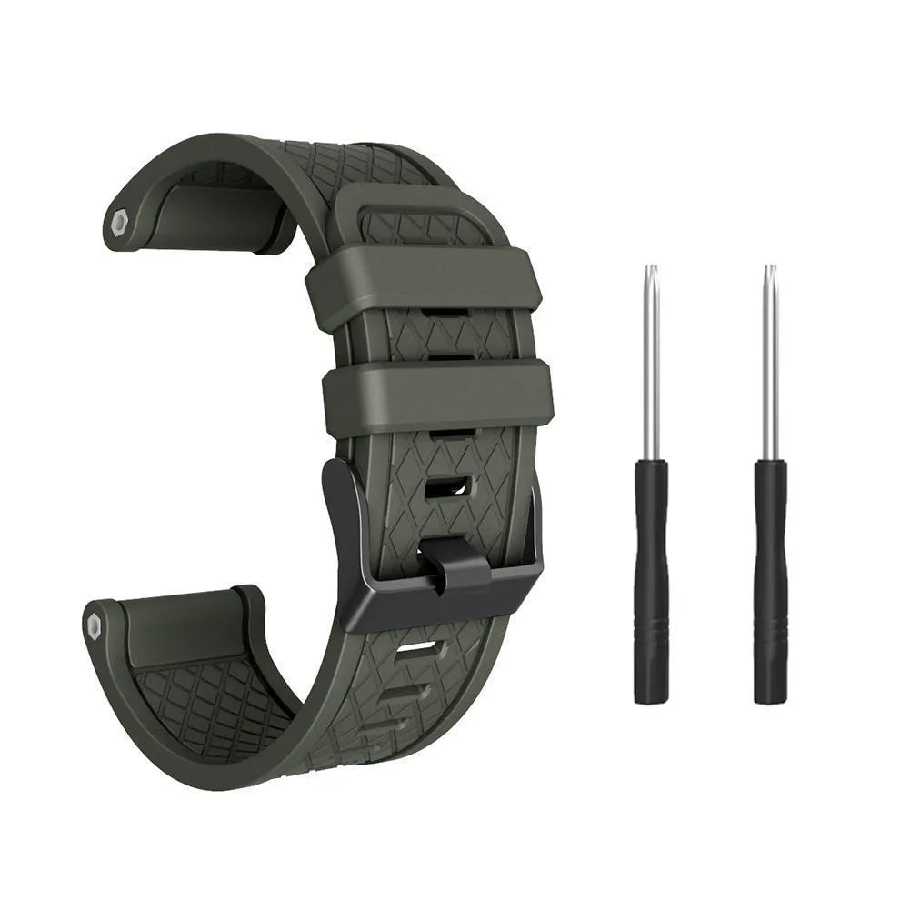 26mm silicone sports watch strap in multiple colours compatible with Jiaming watches