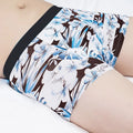 Men's breathable boxer shorts in polyester ice silk fabric for plus size body shaping