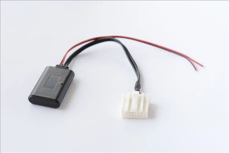 Black Bluetooth audio adapter cable for Mazda M6 and other 2006+ models with auxiliary port