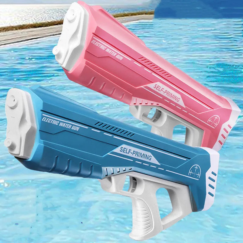 Automatic water feeding electric water gun toy for children aged 7-14, blue colour, with USB charging cable and goggles