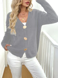 Deer plush sweater coat for women in black or grey with long princess sleeves