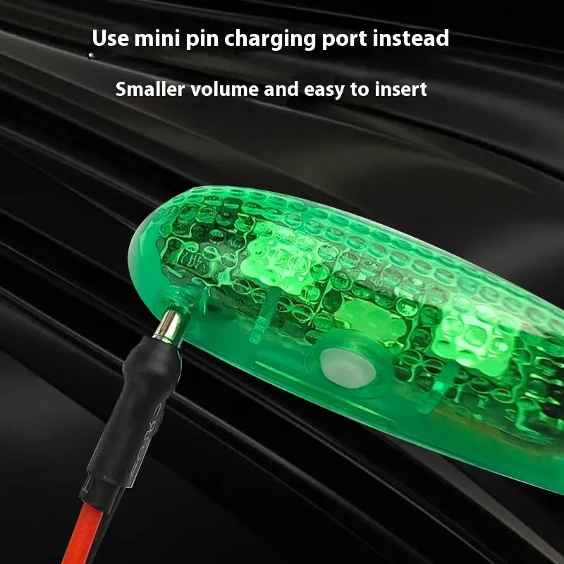 V3 wireless charging navigation light for model cars and boats, showing red, green, and white colour options.