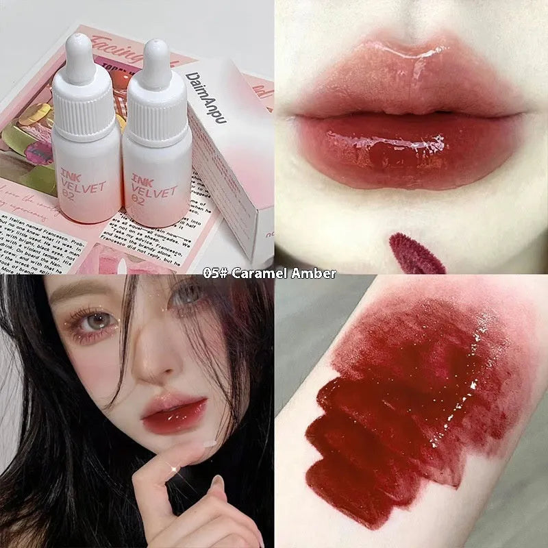 Mirror Lip Lacquer in four colours: Spring Day Wilderness, Orange Tabby Cat Diary, Low-key Charming, Misty Berry