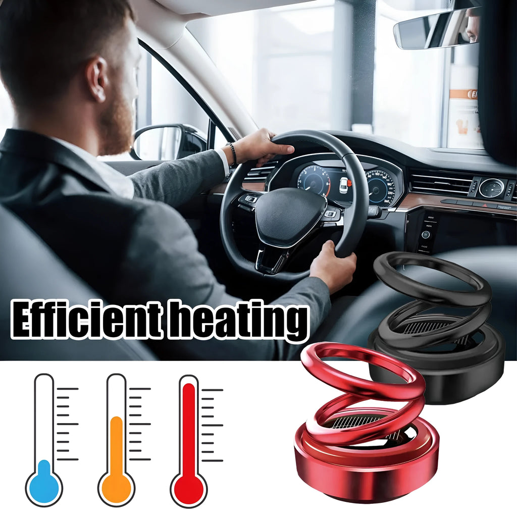 Black and red portable miniature vibration radiator measuring 5.1cm by 6cm for car heat dissipation