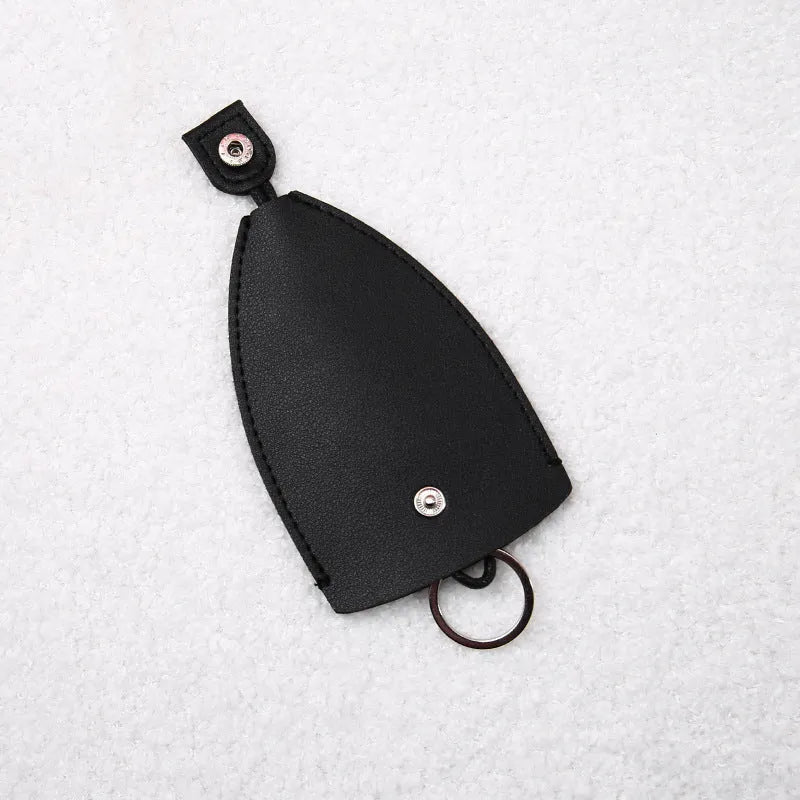 Cartoon design pull-out key case for car keys in PU leather.