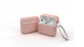 Silicone protective case for Apple AirPods with metal buckle closure in various colours