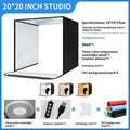 50cm studio light box with metal frame and reflective cloth for product photography