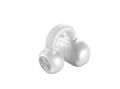 Black wireless clip-on bone conduction Bluetooth earphones with charging cable