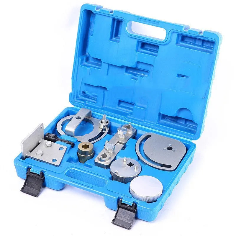 Volvo Land Rover engine timing tool kit with 8 carbon steel pieces for camshaft and crankshaft alignment