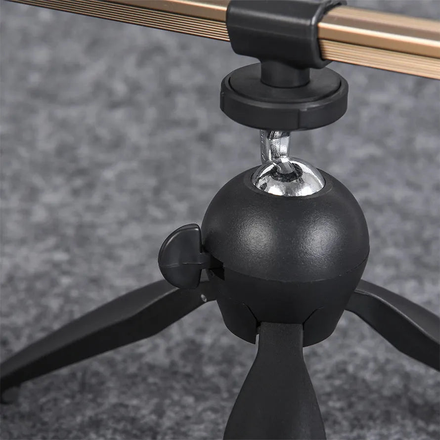 Aluminium ice fishing triangle rod holder bracket with folding tripod legs
