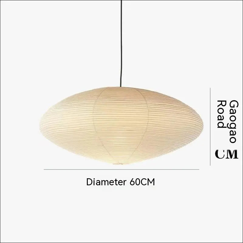 Ji Ji Feng Xuan paper pendant lamp with flat 40cm diameter in modern simplicity style