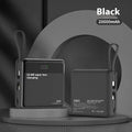 Super fast charge power bank with cable, plastic shell, 10000mAh, 75x65x25mm, in black