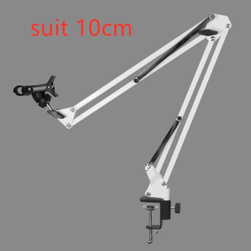 Adjustable phone tablet stand in black and white colours with 10cm height options