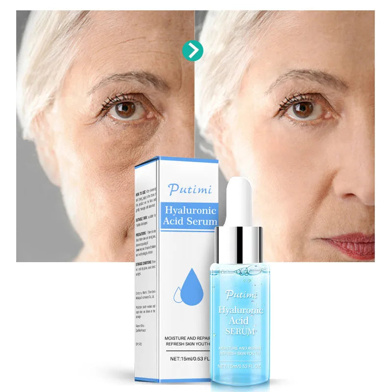 Moisturizing Efero serum 15ml blue bottle, 9.7 x 2.6 x 2.6cm facial hydrating treatment