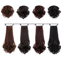 Ladies wig ponytail in high temperature wire medium long length for women