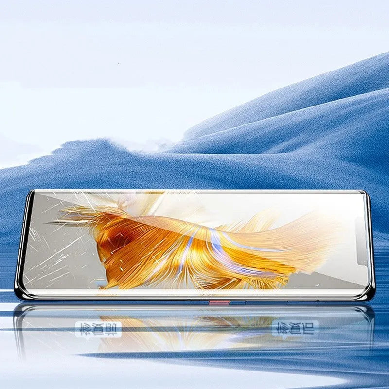TPU screen protector and application tool for Huawei Mate 60 and Mate 60 Pro phones.