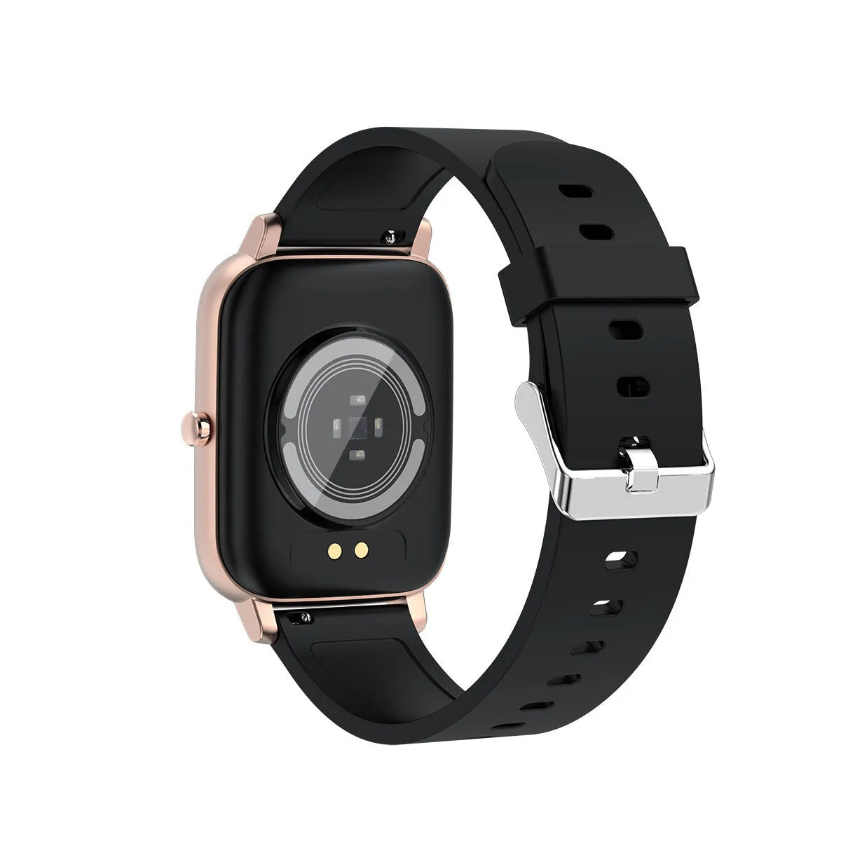 H80 fashion sports smart watch with ECG and blood oxygen monitoring on a silicone strap