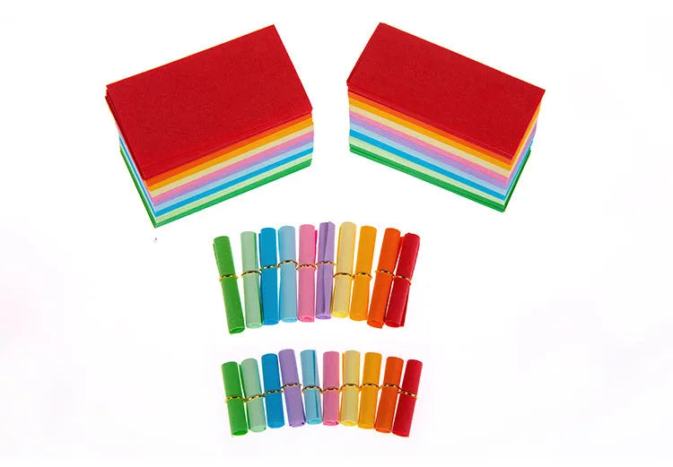 Drift bottle colour wish letter paper scrolls in three sizes with ten colour variety
