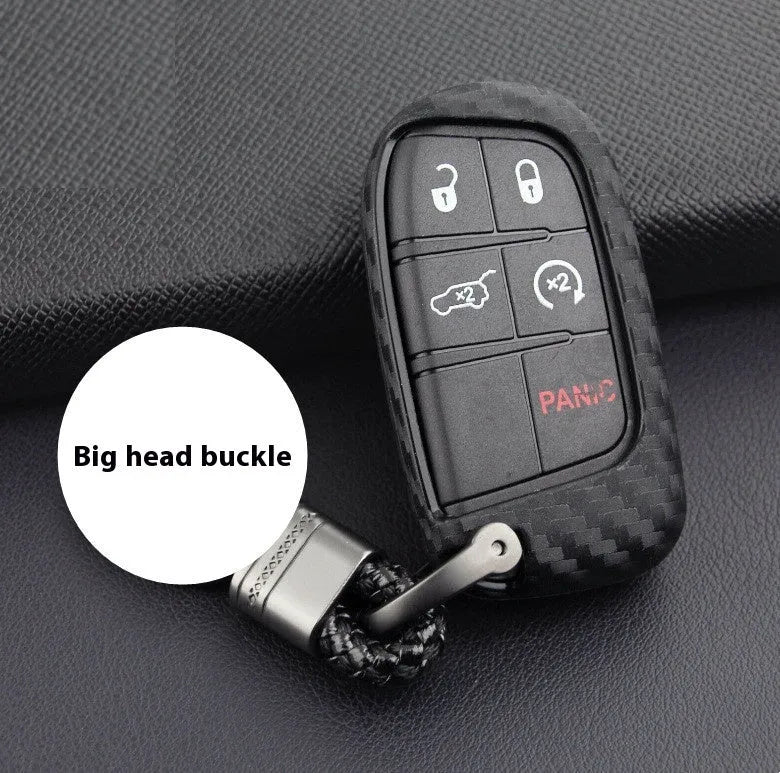 Silicone protection case for Dodge Chrysler Fiat car remote keys with large buckle