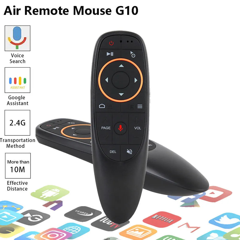 G10 G10S Pro voice remote control with gyroscope air mouse for Android and PC
