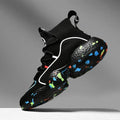 Men's mesh casual trainers in camouflage pattern with vulcanised rubber sole