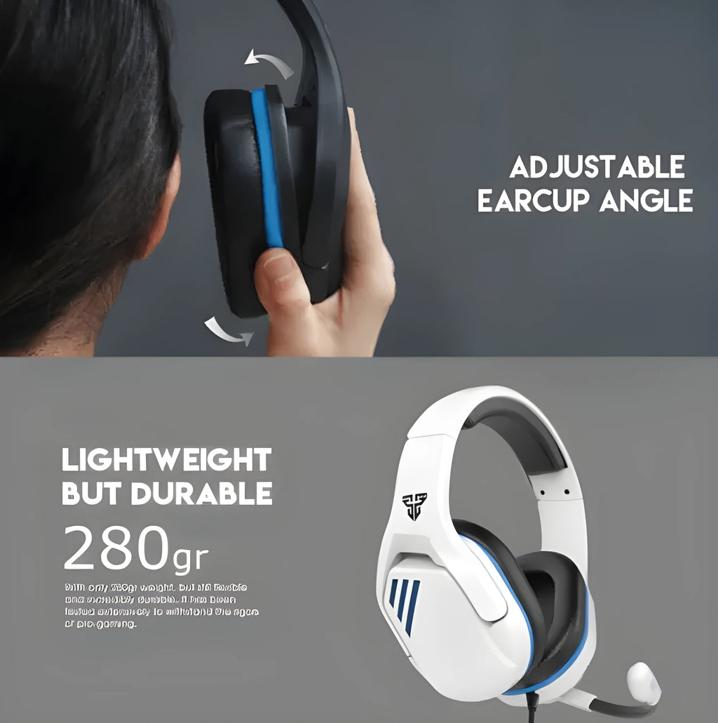MH86 esports gaming headset in black with 50 mm drivers and detachable cable