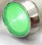 10mm stainless steel edge panel mount indicator light with wire, shown in multiple colour options.