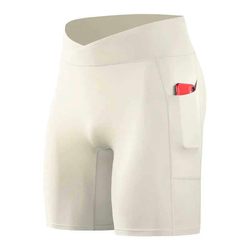 Men's summer five-point running tights in lightweight nylon, available in multiple colours and sizes M to 3XL