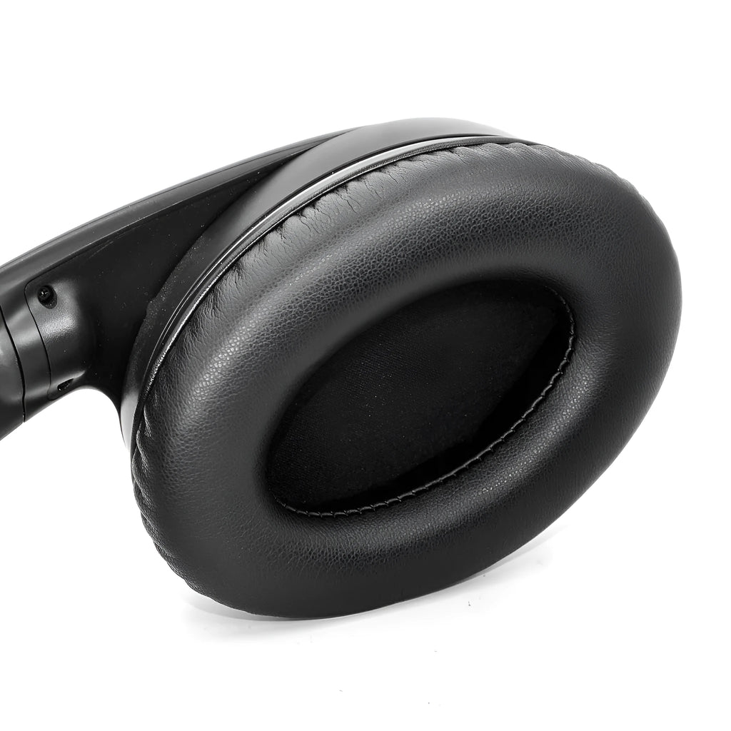 Replacement velvet earmuff cushions with snap-on sponge tips for SENHAI Sennheiser RS 120 headphones