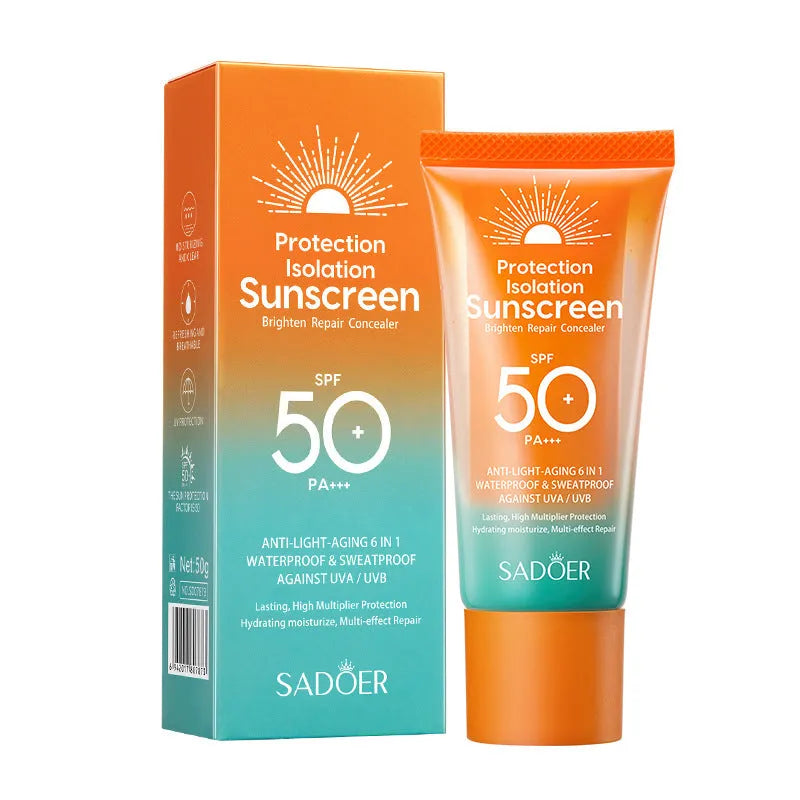 Double tube multi-effect repair isolation sunscreen and makeup primer 50g product