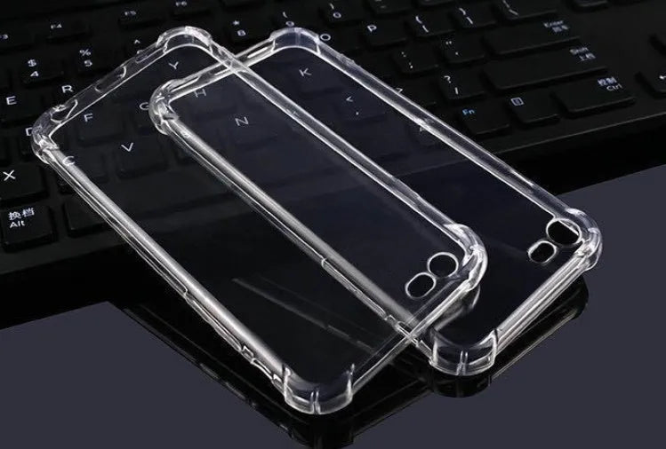 Transparent TPU iPhone case showing phone's colour through clear material