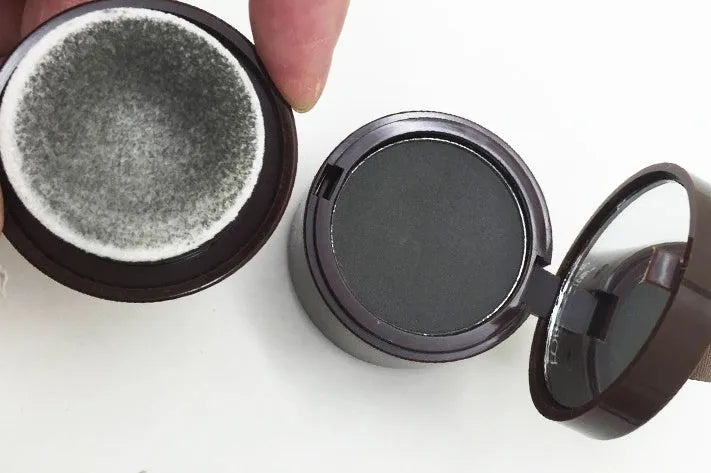 Hairline repairing shadow powder 3g in light yellow and dark brown shades for forehead curve beautification