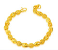Gold-plated brass bracelet with vacuum gold finish on brass base for wedding photography