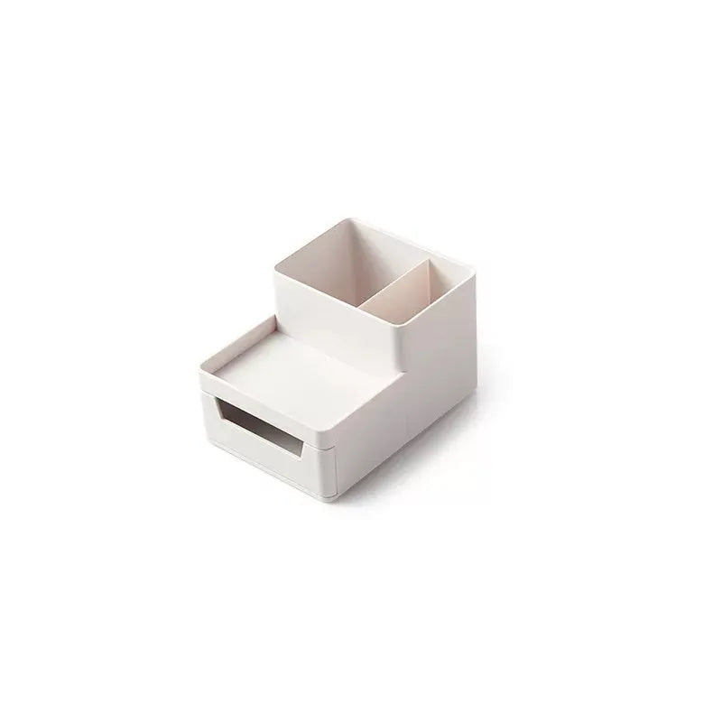 White PP plastic A4 document storage box with drawer style, three size options: small, medium and large