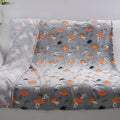 Flannel child's air conditioner blanket cover with cartoon pattern in two size options