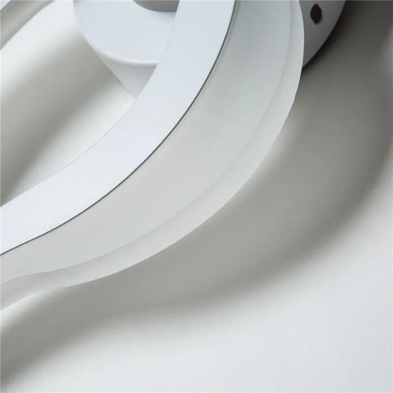 Modern simplicity 10W LED stairway corridor light fixture with matte white finish and acrylic shade