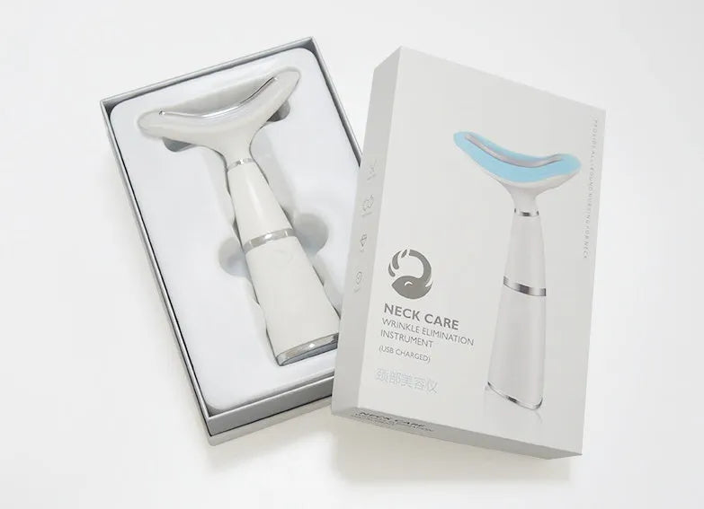 Neck care instrument with colour light acoustic wave mode and USB charging port