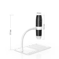 3-in-1 USB digital microscope with universal bracket, 1600X magnification, adjustable LED lights