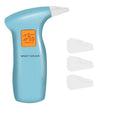 Portable orange light breath alcohol tester with replaceable mouthpiece