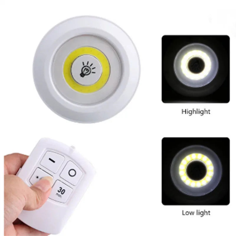 Dimmable LED light box set with remote control, three night lights, 5W cold warm white