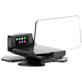 Black HUD head-up display with HD speed projection and OBD power cable for universal car fit